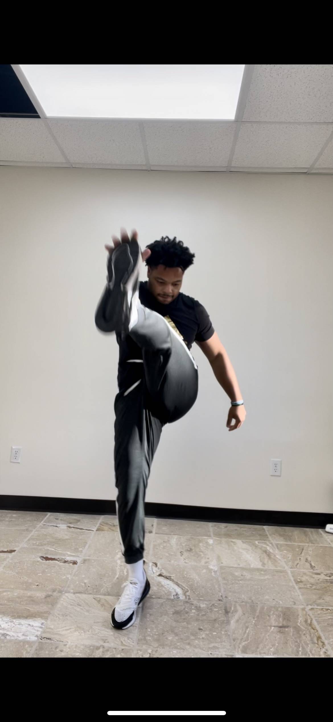 Jerrick Brown, working out