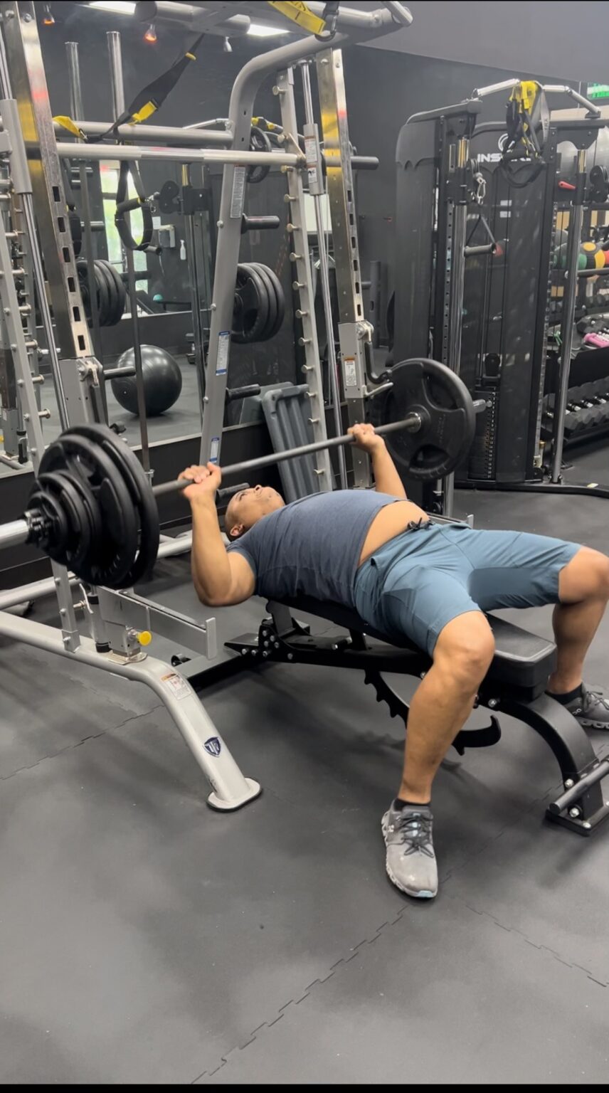Personal Training, Client, Bench pressing